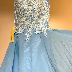 Beaded Dress, Bejeweled Blue Dress Prom dress, homecoming Dress, winter formal